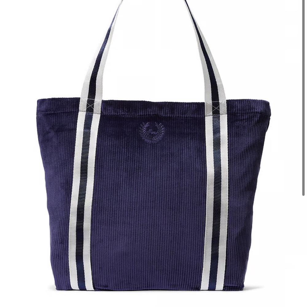 NWT VS Pink Ribber Velour Tote Bag